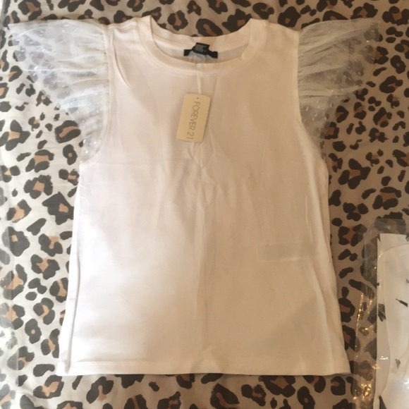 NWT Lot of 2 white Forever 21 white shirts - Picture 4 of 5